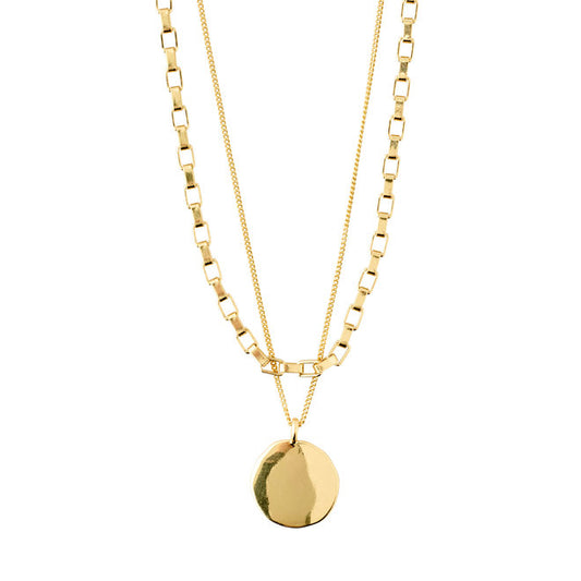 Collier 2 en 1 plaqué or - Pureté