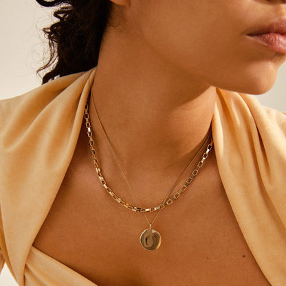 Collier 2 en 1 plaqué or - Pureté
