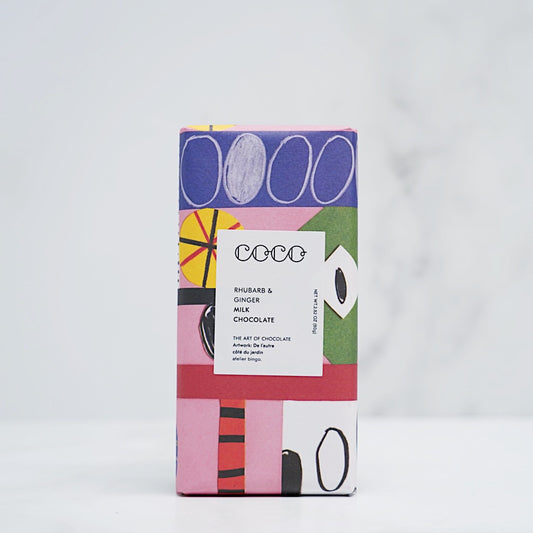 Chocolat au lait - Rhubarbe et gingembre