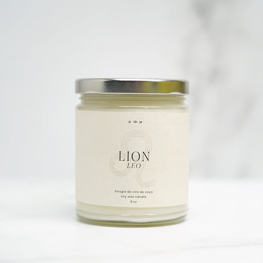 Bougie de soya - Lion