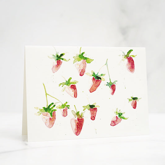 carte-fraisinette,carte-de-souhaits,carte,sans-texte,illustration-originale,montreal,ahutnsic,casa-luca, boutique-casa-luca,boutique-montreal,fait-au-quebec,stephanie-reniere