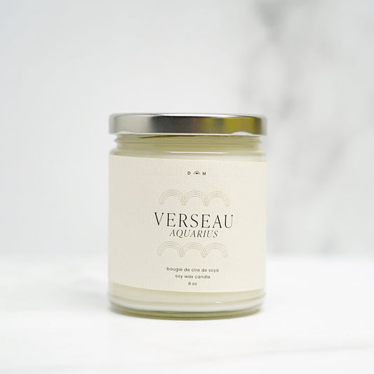 Bougie de soya - Verseau