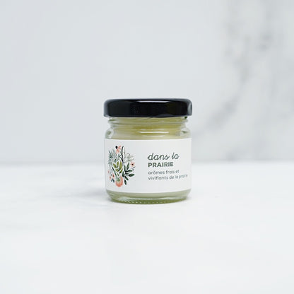Bougie de soya - Dans la prairie