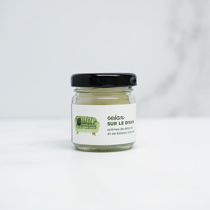 Bougie de soya - Relax sur le divan