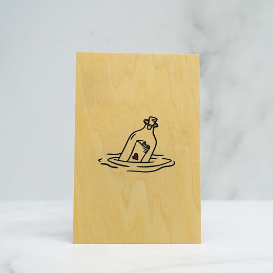 carte-en-bois-bouteille-a-la-mer,erable,woodhi,france,papeterie,cahier,notes,casa-luca, montreal,ahunstic