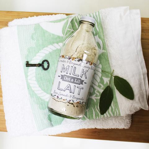 lait,bain,bergamote,dot&lil,dot-et-lil,fait,quebec,fabrique,montreal, boutique,casa-luca,ahuntsic,achat-local,produit-quebecois,idee-cadeau,lait-de-bain,lavande,hibiscus