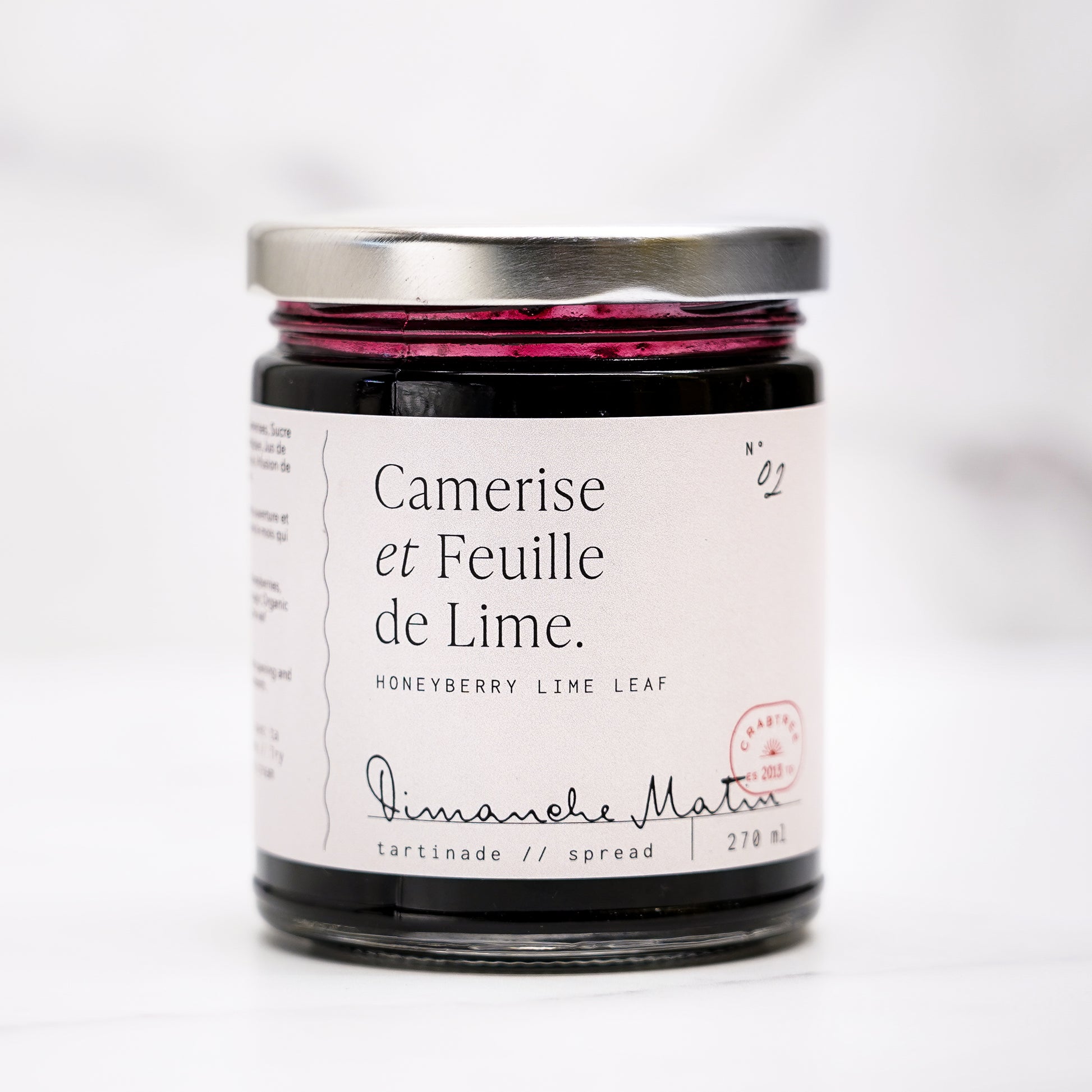 tartinade-framboise-et-noix-de-coco-dimanche-matin,dimanche-matin,camerise,feuille-de-lime,casa-luca,boutique-casa-luca,montreal,ahuntsic